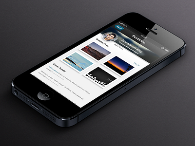 iOS App Portfolio Concept app apple concept ios mobile portfolio