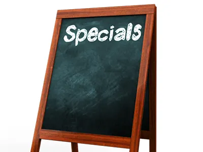 Specials Chalkboard Sign 3d board chalk chalkboard frame sign specials wood