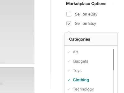 Lil' Droopydrop! clean design dropdown minimal ui ux