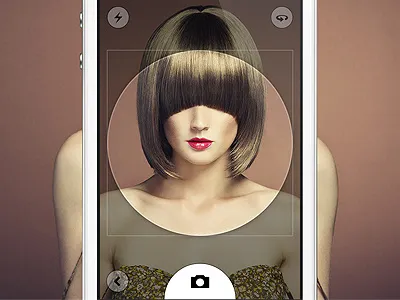 Circle 2.0 / Camera app camera circle iphone location mobile photo profile ui