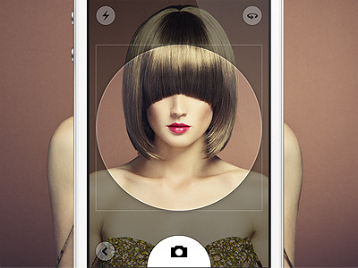 Circle 2.0 / Camera app camera circle iphone location mobile photo profile ui