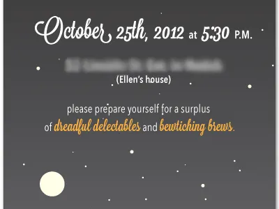 Halloween Invite fun halloween illustration illustrator invitation party vector