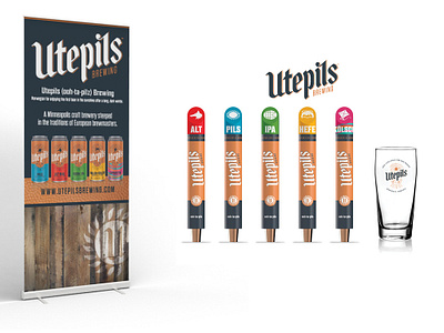 Utepils Brewing Marketing, Advertising, Packaging, and Web Dev graphic design packaging design ui