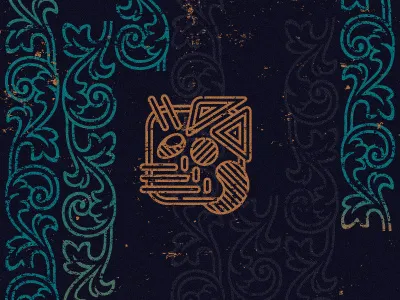 Wasp hieroglyph liqueur logo maya sting wasp