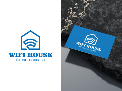 Wifi House Logo | Technology Logo Inspiration branding business business card design graphic design home house icon illustration internet logo logo design smart smart home wifi