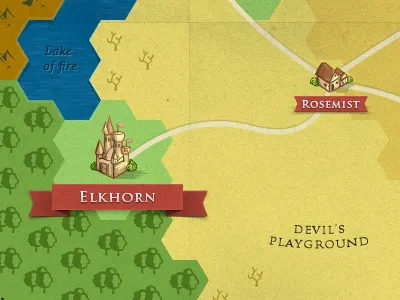 Fantasy game hex map fantasy game hex map