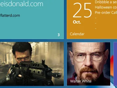 Windows 8 Widgets clean profile psd touch ui widget windows windows 8