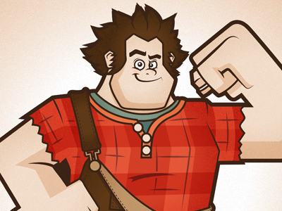Wreck It Ralph (Final) 16bit cartoon character design disney illustration wreck it ralph