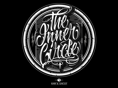 Inner Circle custom type custom lettering hand lettering lettering script type typography