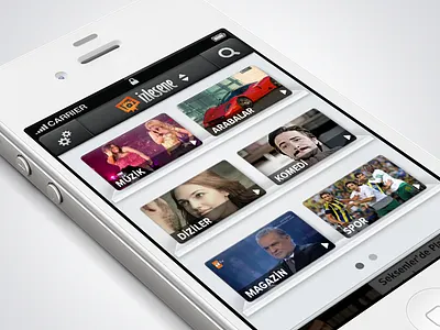 Drop-down List app application design icon instagram interface ios iphone list mobile shelf thumbnail ui ui design user interface ux ux design video white