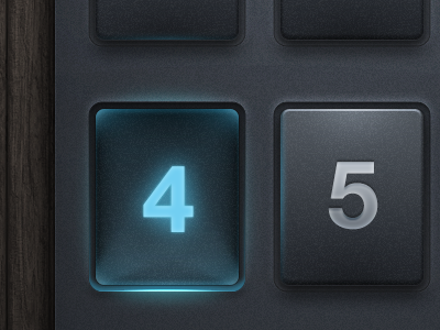 Remote blue buttons dark remote