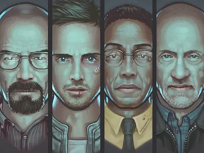 Breaking Bad Wallpaper breaking bad digital paintings portraits prints