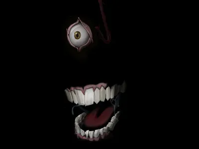 Laughing creature halloween illustration laugh laughing monster teeth