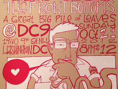Cheap Girls @ DC9 glow in the dark hand lettering illustration poster screenprinting