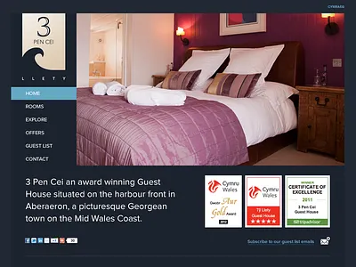 3 Pen Cei Website 2x 3 pen cei boutique branding clean design flat flat design holidays identity design mid wales simple south wales tourism travel ui ui design uk ux visit wales wales web website design