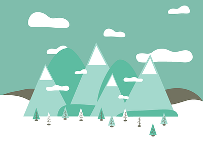 Happy Holidays! cloud holiday mountain snow tree