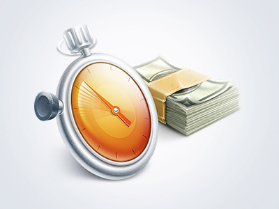 Timer icon money time timer