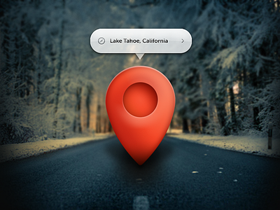 Middle Of Nowhere Pin bubble map maps navigation pin pinpoint warm winter