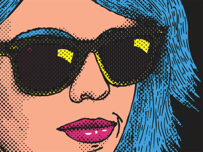 Cruiser Deck VII - Sloth halftone illustration longboard pop art skateboard