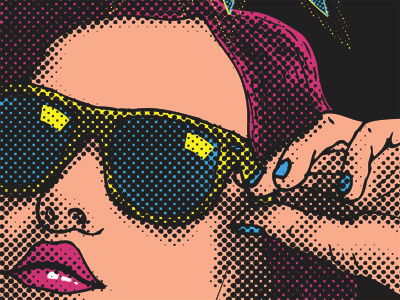 Cruiser Deck VI - Pride halftone illustration longboard pop art skateboard