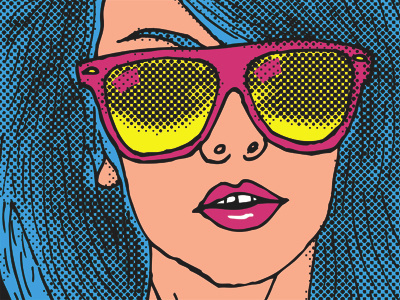 Cruiser Deck III - Envy halftone illustration longboard pop art skateboard
