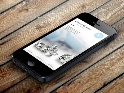 Furrer Jacot - mobile website blue clean css3 html5 mobile responsive website