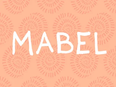 Mabel creative market creativemarket font hand drawn mabel merry sweet typeface