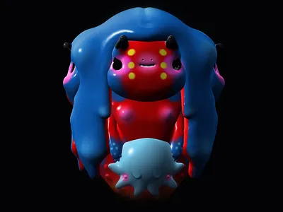 Oni Mermaid character mermaid oni sculpting sculptris weirdink