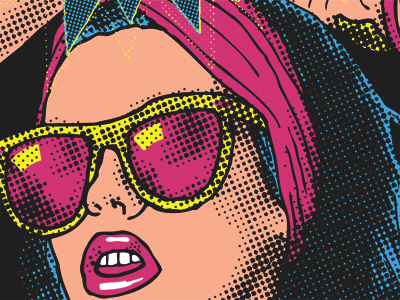 Cruiser Deck IV - Gluttony halftone illustration longboard pop art skateboard
