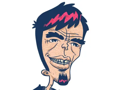 Musician cartoon characters digital illustration music