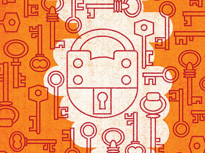 Keys illustration keys locks texture