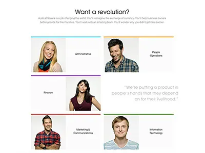 Square Careers Site careers redesign site square square jobs square redesign website