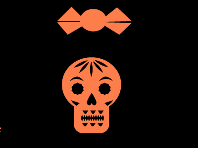 trick or sweet black halloween ipad orange