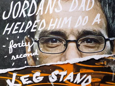 Be a Parent. Not a Peer. alcohol design grunge hand lettering lettering parents poster series texture