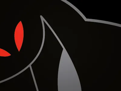 Skulk black character design ghost illustration