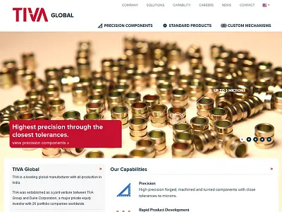 TIVA Global corporate fullscreen modern ui ui design user interface web design