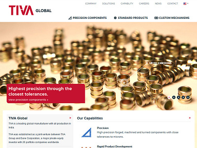 TIVA Global corporate fullscreen modern ui ui design user interface web design