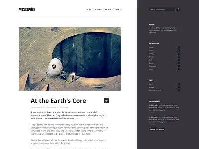 Initial Design clear mikedidthis minimal responsive theme themeforest tumblr