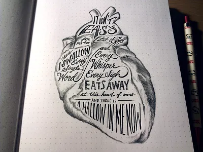 Lettering Lyrics, Calvin Harris ft. Florence Welch pt. 3 calvin harris hand lettering heart illustration pen sketchbook typography