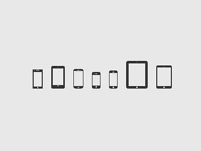 Mobile Devices Icons V 2.0 [PSD] freebie icon ipad ipad mini iphone 4 iphone 5 minimal mobile device nexus 7 nokia lumia psd ressource samsung galaxy siii smartphone tablet vector