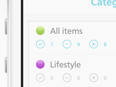PriorityList 2.0 WIP app categories ios iphone light list mini mutant milk table ui ux