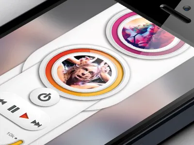 Phone Player Music app design dev ios iphone music photoshop ui