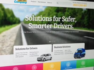 The Car Kit Company Website call to action car car website cars commerce ecommerce website home page homepage landing page website