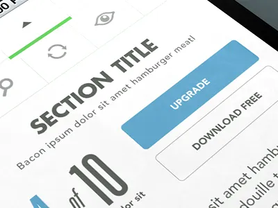 Mobile Site Page interface mobile rally interactive site ui ux