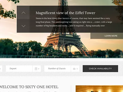 Hotel Theme big slider boostrap hotel minimal pattern theme travel wordpress