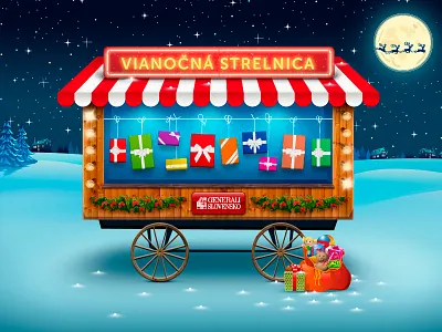 Xmas shooting gallery game christmas flash game photoshop snow stall