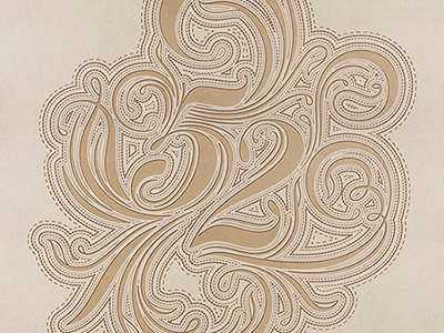 Fiftytwo Lettering (Rebound) engraved etched fiftytwo laser lettering mdf numbers typography wood