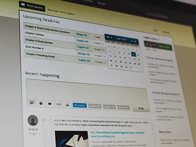 Rejected Dashboard app button calendar clean collage counter course education flip home icon layout lecture link menu modern navigation post question search sidebar social sub header timeline ui update user ux web