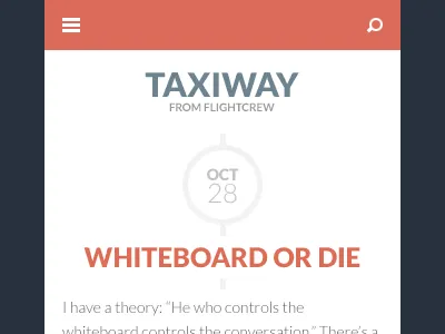 Taxiway Theme Mobile blog flat lato minimal responsive theme