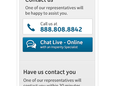 Contact Form button form